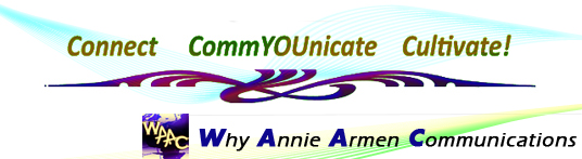 Why Annie Armen Communications Service Bundles | Speaking - Writing - Consulting | WhyAnnieArmen.com